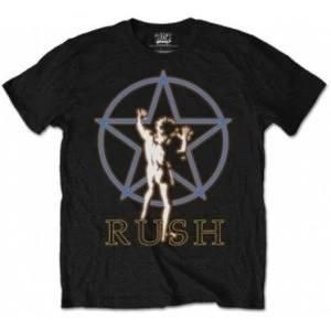 Image of Rush Starman Glow Mens Black T Shirt: Large