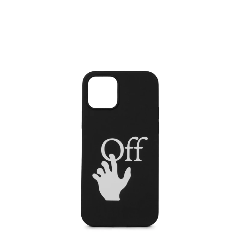 Image of Off White Mens Phone Case Black Whit male One Size