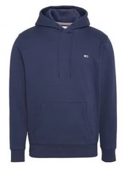 image of Tommy Jeans Tjm Regular Fleece Overhead Hoodie - Twilight Navy