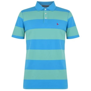 image of Jack Wills Jack Ilchester Rugby Stripe Polo - Multi-Blue