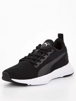 image of Puma Puma Flyer Runner Junior Trainer, Black/White, Size 5.5