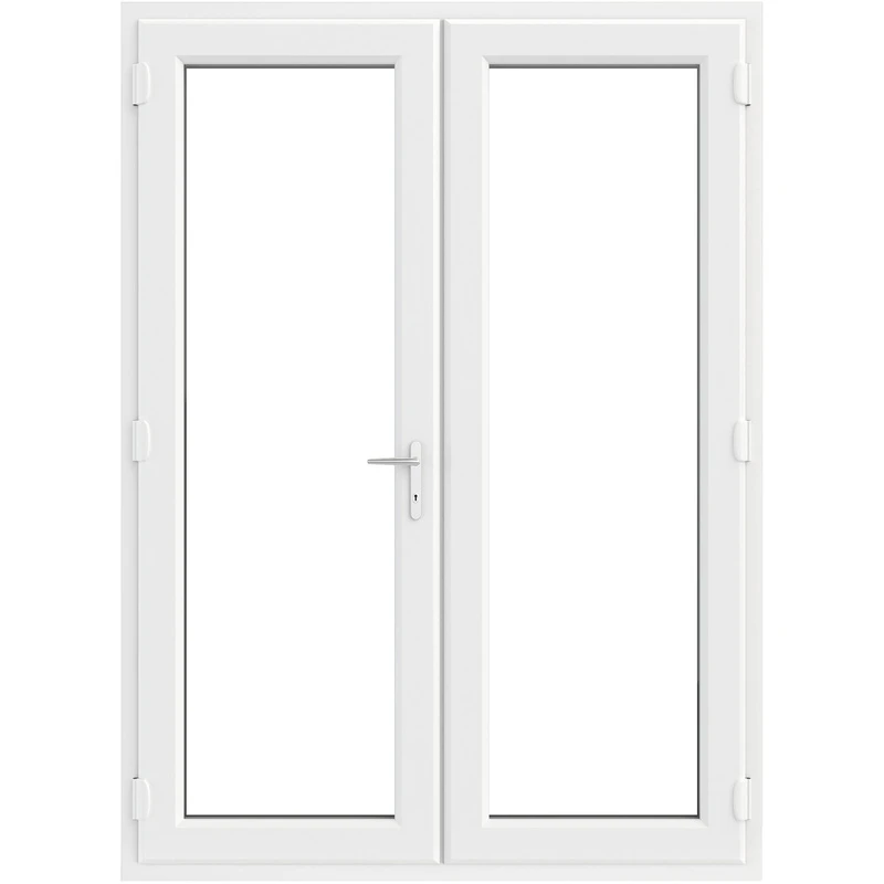 Image of Crystal Triple Glazed French Door White 1190 X 2055Mm, White 1FDTGWH11902055