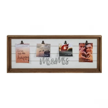 image of 4" x 6" - Mr & Mrs Multi Aperture Clip Frame