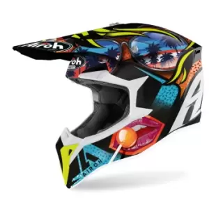 Image of Airoh Wraap Lollipop Motocross Helmet, multicolored Size M multicolored, Size M