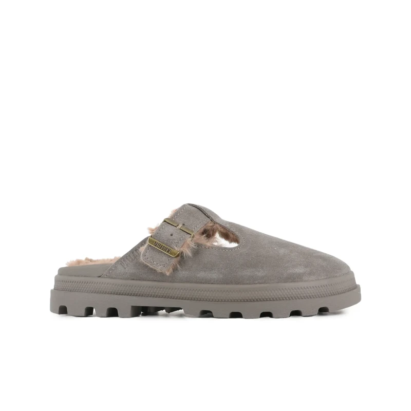 Image of Palladium Dunelite Pyla Warm Clogs in Suede grey Women 37 (4);38 (5);40 (6.5);41 (7);42 (8)