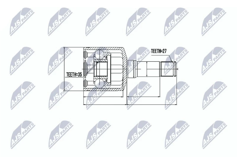 Image of NTY CV joint kit NTY NPW-PL-011