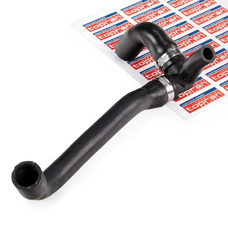 Image of TOPRAN 109 007 Radiator Hose Rubber with fabric lining Rubber with fabric lining Radiator Hose (475)