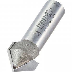 Image of Trend Chamfer V Groove Router Cutter 19.1mm 9.2mm 1/2"