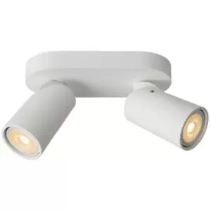 image of Lucide XYRUS - Twin Ceiling Spotlight - LED Dim to warm - GU10 - 2x5W 2200K/3000K - White