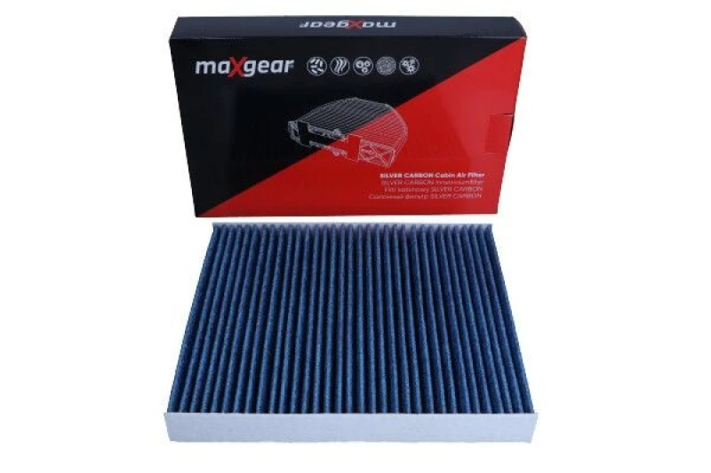 Image of MAXGEAR 26-1871 Pollen filter SILVER CARBON with anti-allergic effect Filter,interior air (424)
