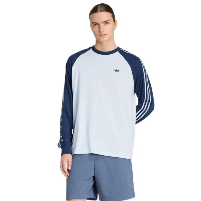Image of Adidas Cali|Britcore Men T-Shirts - Blue - Size M - Cotton Jersey