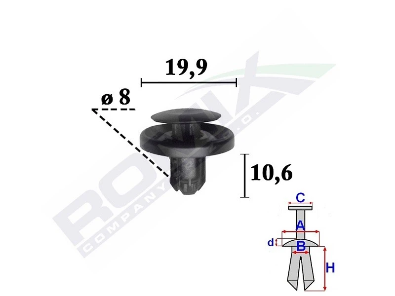 Image of ROMIX Trim clip ROMIX C70358