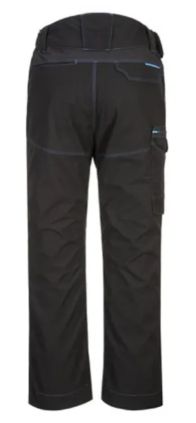 image of Portwest WX3 Service Trousers with ID Holder T711BKR44 Colour: Black