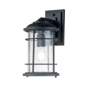 Feiss Lighthouse Outdoor Wall Lantern Textured Black, IP44