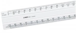 image of Linex Scalerule Flat 1:20:500 30cm 434