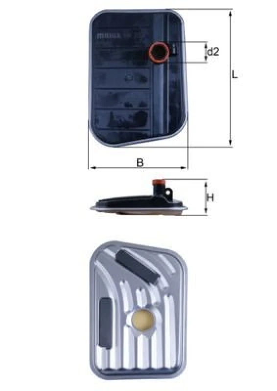 Image of Automatic transmission filter MAHLE HX 273