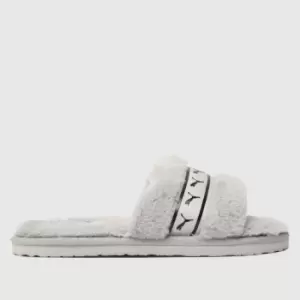 image of PUMA Silver Fluff Remix Metallic Sandals