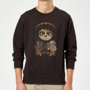 image of Coco Miguel Face Poster Sweatshirt - Black