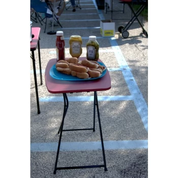Image of Cosco - Outdoor 2 Pack 18x 26Adjustable Height Folding Tailgate Table Black
