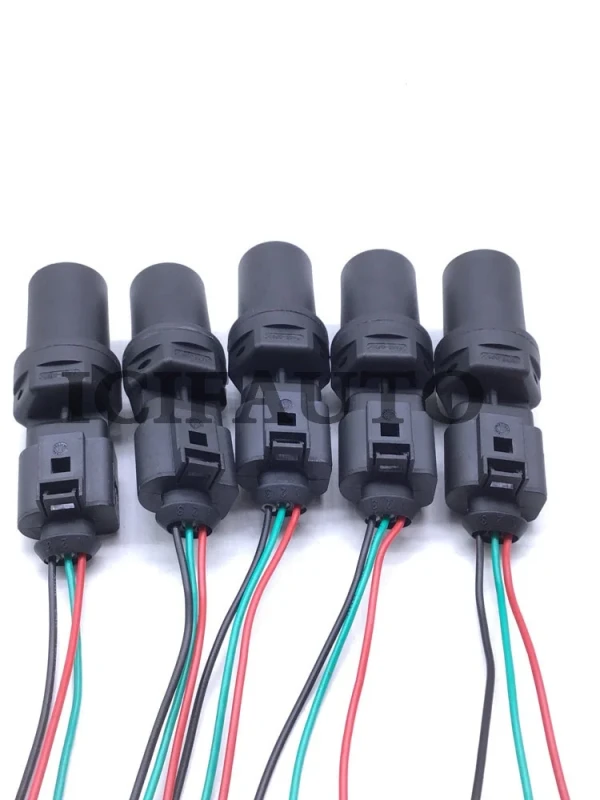 Image of 5 x Odometer Speed Sensor+5 x Connector for Audi A2 A3 Seat Skoda Octaviaa VW Caddy Corrado Golf Lupo Sharan Vento 357919149