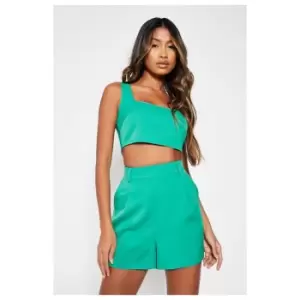 Image of I Saw It First Woven Tailored Shorts - Green