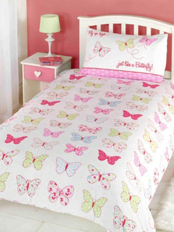 Image of Fly Up High Butterfly Double Duvet Cover Set