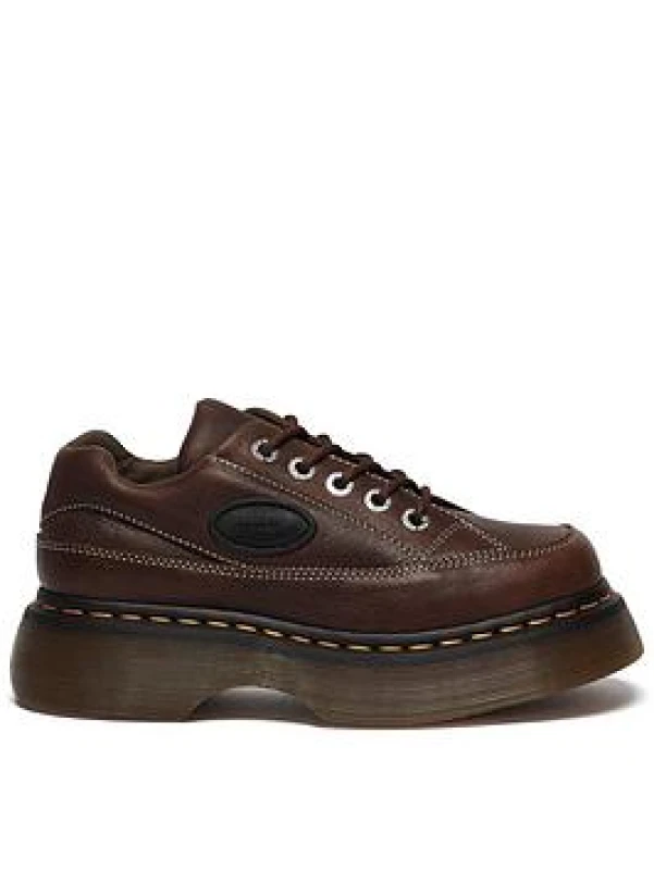 Image of Dr. Martens Buzz 5i Dark Brown Grizzly mens Casual Shoes in Brown