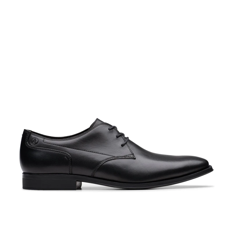 Image of Clarks Clarks Men Paulton Lace Black Lace Up,Derby Shoes Size: 7-Standard Fit Black 7-Standard Fit Male 5063421483178