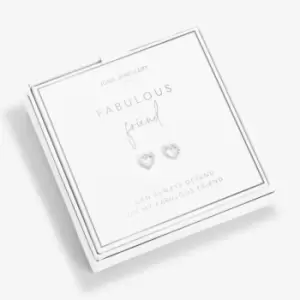 Image of Beautifully Boxed A Little Fabulous Friend Silver Box Earrings 5299