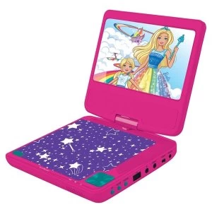 image of Lexibook DVDP6BB Barbie Portable DVD Player UK Plug