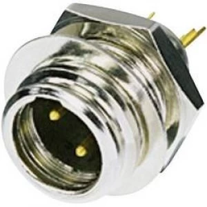 Image of XLR connector Plug vertical mount Number of pins 3 Silver Rean AV RT3MP