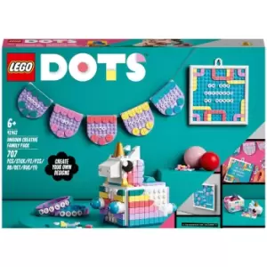 image of LEGO DOTS: Unicorn Creative Family Pack Toy Crafts Set (41962)