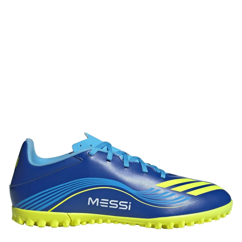 Image of Adidas Football boots adidas F50 Messi Club TF Bleu Unisex 44 JQ6614