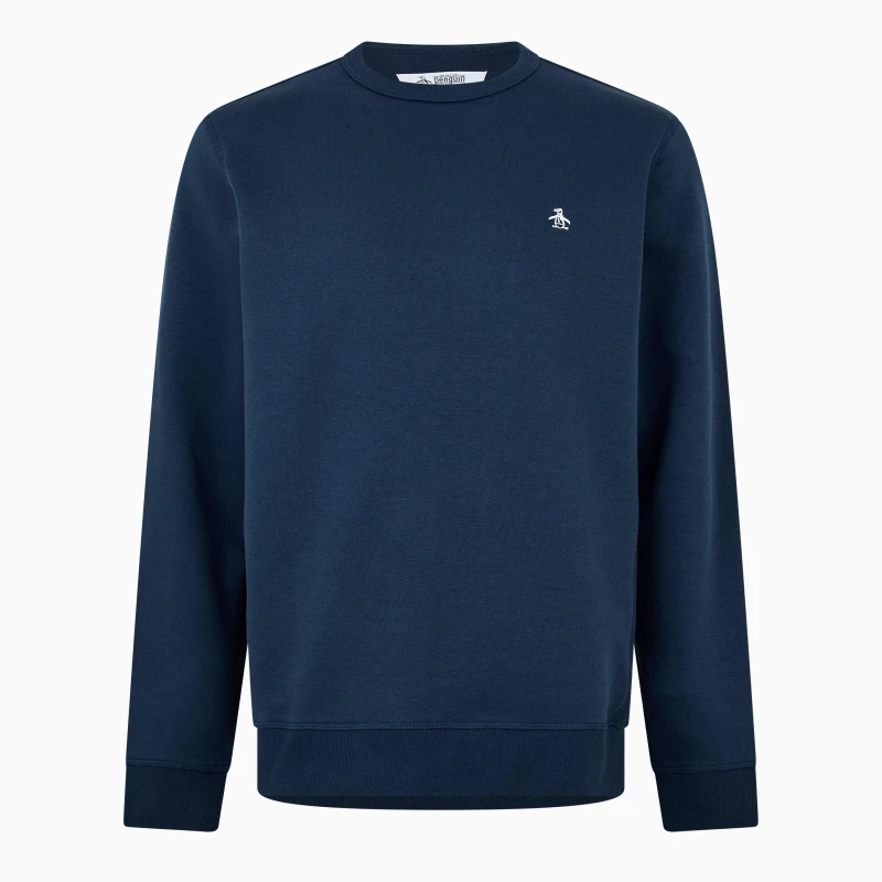 Image of Original Penguin Crew Sweatshirt - Blue Blue S