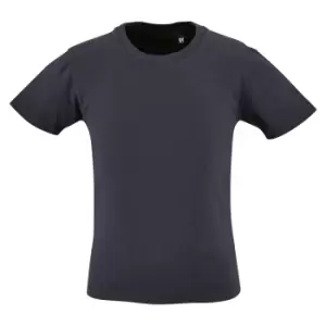 Image of SOLS Childrens Kids Milo Organic T-Shirt (12 Years) (French Navy)