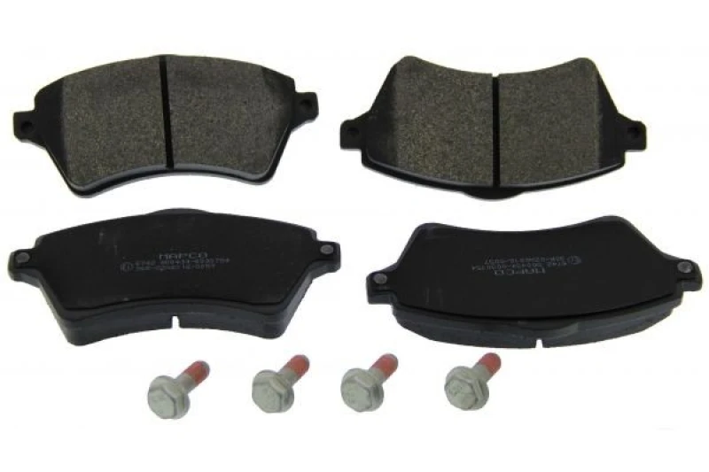 Image of MAPCO 6742 Brake pad set Front Axle, not prepared for wear warning indicator, with anti-squeak plate Brake Pad Set,disc brake (402)