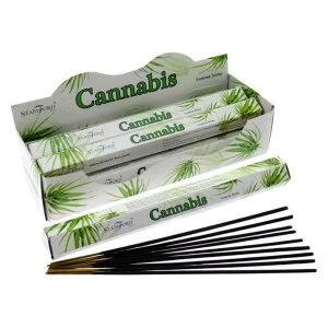 image of Cannabis (Pack Of 6) Stamford Hex Incense Sticks