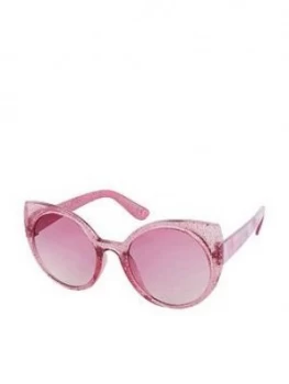 image of Monsoon Girls Cat Eye Tie Dye Sunglasses With Case - Pink