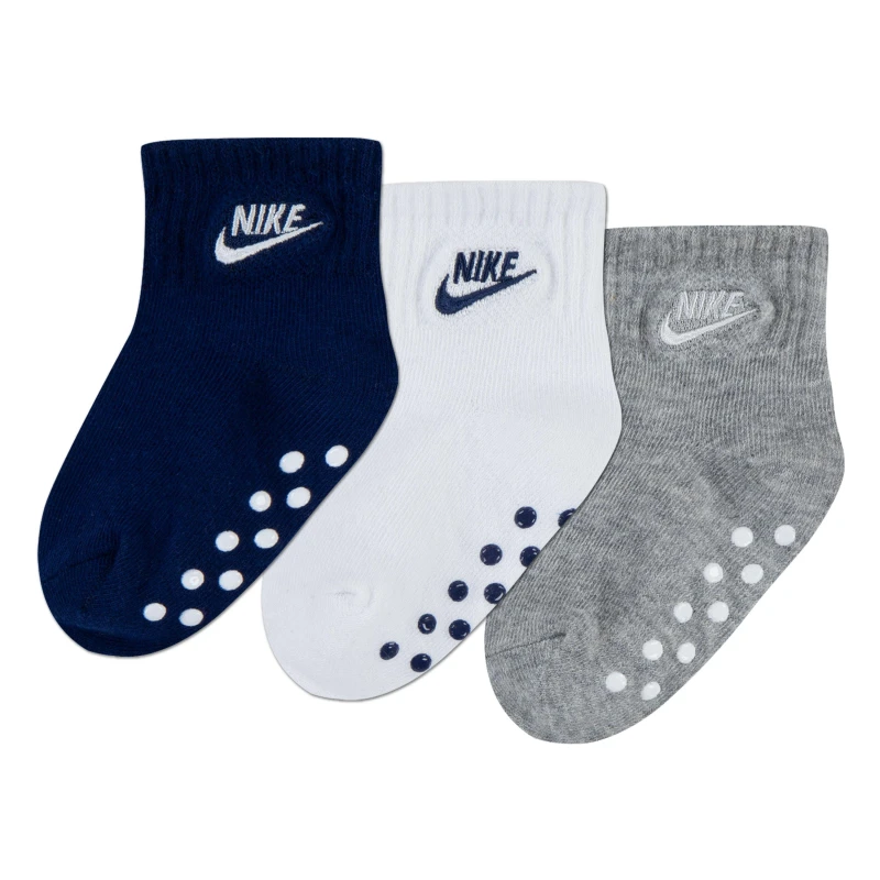 Image of Nike Quarter Sock Baby - Blue Blue C3 - C7