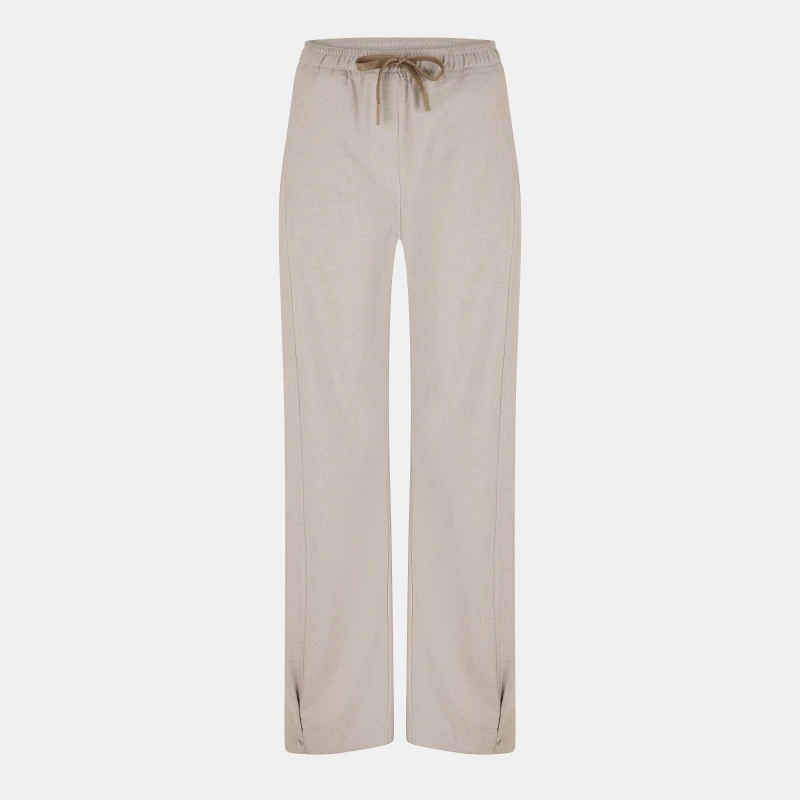 Image of Lacoste Womens Pleated Trousers Alabaster Chin female 10 (38)