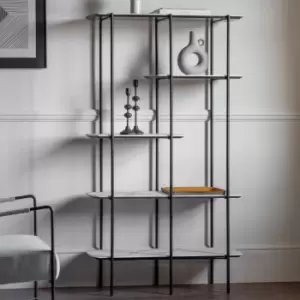 Image of Crossland Grove Bath Open Display Unit Bookcase White Marble