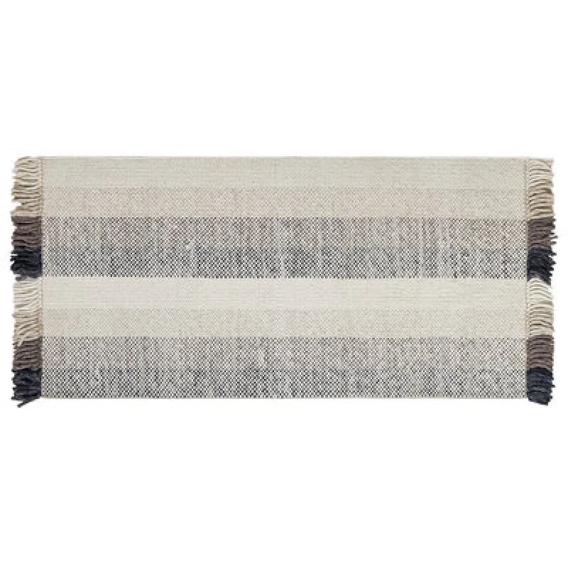 Image of Beliani Rug Emirler White 80 X 150 Cm Wool