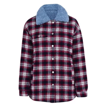 Image of Jack Wills Savannah Reversible Shacket - Red