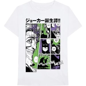 Image of DC Comics - Joker Sweats Manga Unisex Large T-Shirt - White