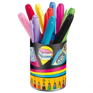 BiC Marking Colour Permanent Markers Assorted Pot 9+1