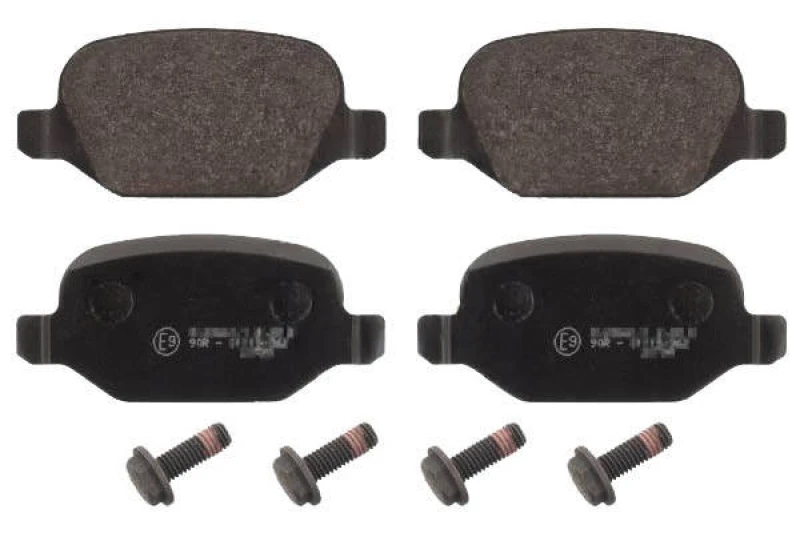 Image of Blue PRINT ADL144223 Brake pad set Rear Axle, with bolts/screws Brake Pad Set,disc brake (402)