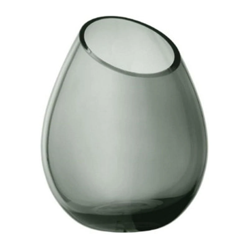 Image of Blomus Drop Glass Vase 19Cm - Smoke