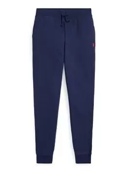 image of Ralph Lauren Boys Polo Logo Jog Pants - Navy, Size 12-14 Years=L