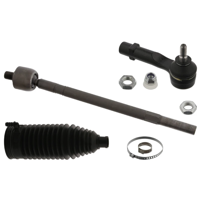 Image of FEBI BILSTEIN 44947 Tie Rod Front Axle Right, with nuts, with bellow Rod Assembly (284)