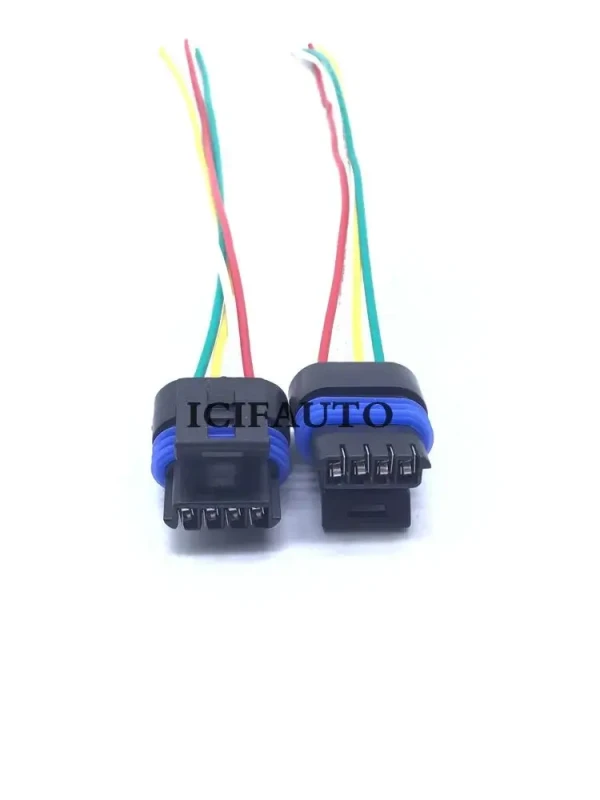 Image of 2 x Connector for Fiat Stilo 1.6 16V Map Manifold Pressure Sensor 46451792, 71714218, 71718233, 71718678, 71728656, 55221402